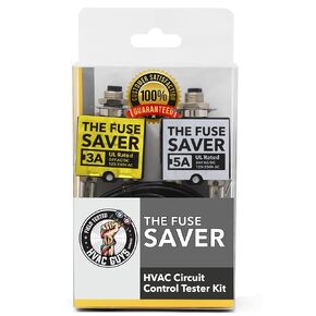 HVAC Guys - The Fuse Saver | HVAC Circuit Tester | 3 AMP & 5 AMP Fuses | Fuse Tester for Circuit Breaker - UL Rated 24V AC/DC & 125/250V AC