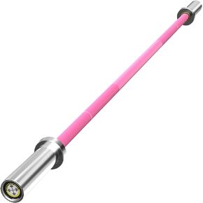 POWER GUIDANCE Chrome Olympic Barbell Bar, 2 Inch Weight Bar for lifting, Hip Thrusts,Universal Strength Training Bars ​4ft/5ft/6ft