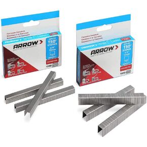 ARROW T50 Stainless Steel Staples Pack Set #508SS1 1/2'' 12mm and #506SS1 3/8'' 10mm