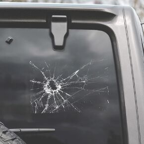 7.5" Broken Glass Decal - 3 Pack Waterproof Reusable Broken Screen Prank Stickers, Car Window Sticker for Cars, Boats, Trucks, laptops, Walls, Phones