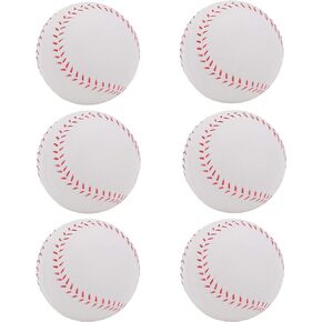 TaktZeit Foam Basebll Practice Softball Soft Baseball for Beginnners or Experts for Baseball Training 6Pcs