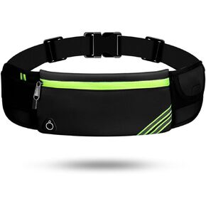 USHAKE Running Belt with Bounce-Free Pouch for iPhone and Samsung Galaxy - Ideal for Running, Walking, Cycling, and Gym Workouts