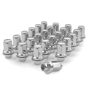 24PCS M12x1.5 Black Wheel Lug Nuts, 13/16 Hex 1.87" 47mm Length Mag Washer Style Black Lug Nuts for Tacoma/4 Runner/SR5/TRD/FJ Cruiser/GX460, OEM+Factory Replacement