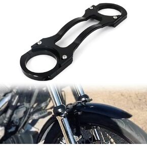 Xitomer 41mm Aftermarket Fork Brace, Fit for Softail Customs FXSTC 91-99 & 07-10 / FXST/I 1999-2008 / Night Trains FXSTB/FXSTBI 99-09 / Dyna Wide Glides FXDWG 93-05 Motorcycle Fork Stabilizer (Black)