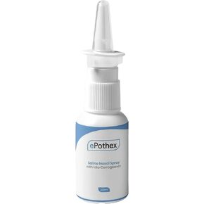 Saline Nasal Spray with Iota Carrageenan | Powerful Moisturizing Nasal Cleanser | Helps Prevent Dry Sinuses | Long Lasting | 30 ml