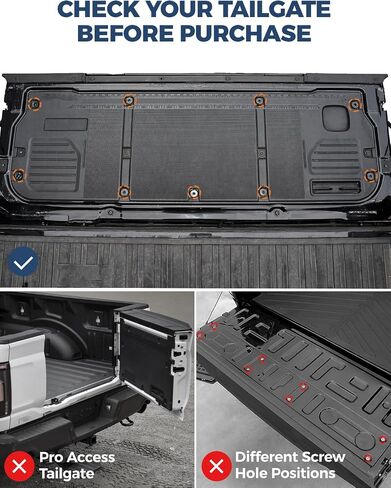 موسع سرير الشاحنة القابل للطي من ISSYAUTO متوافق مع موسع سرير الشاحنة Ford F150 2021-2024، موسع الباب الخلفي القابل للتخزين، لا يتطلب الحفر in Saudi Arabia