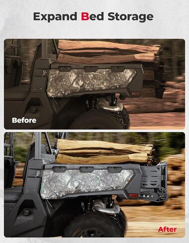 موسع سرير KEMIMOTO متوافق مع CFMOTO Uforce 1000/1000 XL 2019-2024، ملحق سرير UTV لغطاء السرير 1000 ملحق in Kuwait