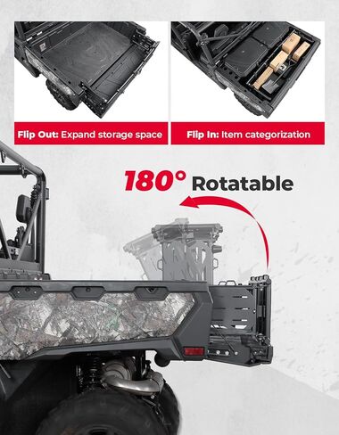 موسع سرير KEMIMOTO متوافق مع CFMOTO Uforce 1000/1000 XL 2019-2024، ملحق سرير UTV لغطاء السرير 1000 ملحق in Kuwait