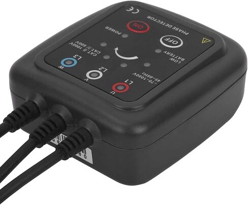 Oumefar Non-Contact Phase Sequence Detector with Magnetic Base Etcr1000c Tester Meter AC 70-1000v Rotation Monitor Phase Meter for Industry with a Clamping Line Length of 0.6 M Phase Meter in Saudi Arabia