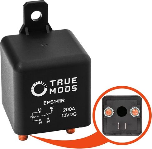 True MODS 12V DC 200 Amp Split Charge Relay Switch - 4 مرحلات طرفية لشاحنة القوارب البحرية in Saudi Arabia