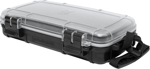 حقيبة تخزين صندوق جاف مقاوم للماء من geckobrands، متوسط، أسود - صندوق جاف محكم للماء للهاتف والمحفظة in Kuwait