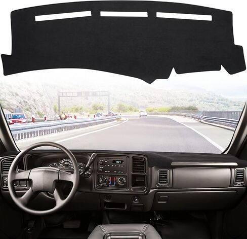 ISSYAUTO Dashboard Cover Mat Dash Cover Compatible with 2007-2014 Tahoe Suburban Yukon Sierra, 2007-2013 Silverado 1500 LTZ Avalanche Dash Board Cover in Saudi Arabia