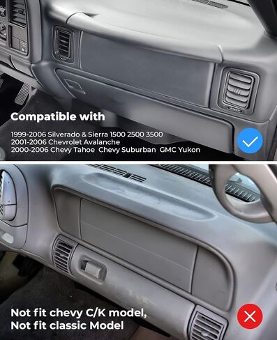 ISSYAUTO Dashboard Cover Mat Dash Cover Compatible with 2007-2014 Tahoe Suburban Yukon Sierra, 2007-2013 Silverado 1500 LTZ Avalanche Dash Board Cover in Saudi Arabia
