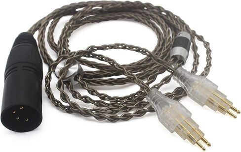 Youkamoo 8 Core Silver Plated Replacement Upgrade Cable Compatible for Sennheiser HD650, HD600, HD580, HD660S, HD58X, HD565, HD545, HD535, HD6XX Headphones Upgrade Cable (3.5mm) in Kuwait