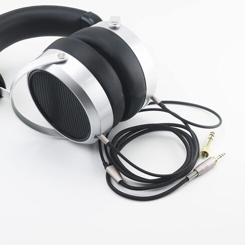 كابل بديل جديد من NEOMUSICIA متوافق مع سماعات الرأس Hifiman HE4XX وHE-400i (أحدث إصدار مع قابس 3.5 مم) 3.5 مم / 6.35 مم إلى سلك جاك ذكر مزدوج 3.5 مم 3 أمتار/9.9 قدم in Kuwait