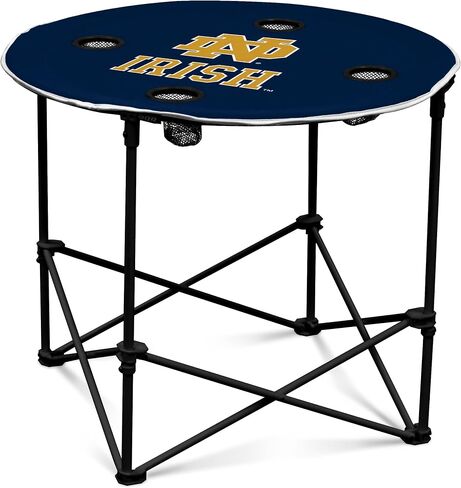 Logo Brands NCAA Notre Dame Fighting Irish Round Table, One Size, Team Color, navy (190-31-1) in Saudi Arabia