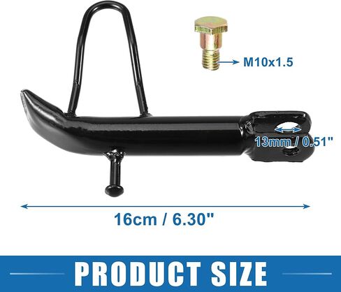 مسند دراجة نارية ABSOPRO 16 سنتيمتر 6.30 "نونسليب دراجة نارية القدم الجانب حامل وقوف السيارات القدم دعم الحديد in Kuwait