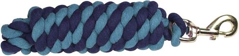 Derby Originals Pair of 2 10' Braided Cotton Lead Ropes with Brass Bolt Snap for Horses and Livestock in Saudi Arabia