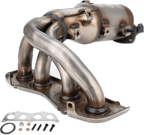 طقم المحول الحفاز الأمامي عالي التدفق مناسب مباشرة لتويوتا كامري سولارا 2002 2003 2004 2005 2006 2.4L يستبدل 25051-0H040 25051-0H010 674-811 in Kuwait