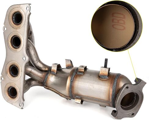 طقم المحول الحفاز الأمامي عالي التدفق مناسب مباشرة لتويوتا كامري سولارا 2002 2003 2004 2005 2006 2.4L يستبدل 25051-0H040 25051-0H010 674-811 in Kuwait