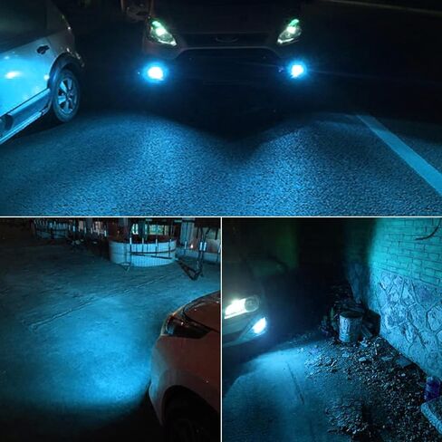 مصابيح ضباب PHINLION H16 H8 H11 LED، 3400 لومن فائق السطوع، أزرق جليدي، 3030 30-SMD رقائق، مصابيح DRL بديلة هالوجين للسيارات والشاحنات وسيارات الدفع الرباعي in Saudi Arabia
