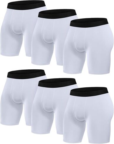 AENLLEY 6 Pack Workout Compression Shorts for Men - Spandex Athletic Running Baselayer Fitness Underwear in Saudi Arabia