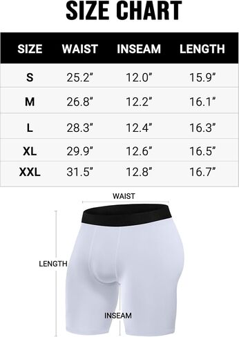 AENLLEY 6 Pack Workout Compression Shorts for Men - Spandex Athletic Running Baselayer Fitness Underwear in Saudi Arabia