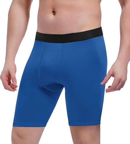 مجموعة من 6 شورتات ضاغطة للتمرين من AENLLEY للرجال - ملابس داخلية للياقة البدنية من الألياف اللدنة للجري in Kuwait