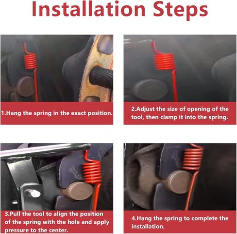 أداة زنبركية لأحذية فرامل الشاحنة LT895، مثبت وإزالة زنبركية دبوس مرساة، فولاذ أسود متوافق مع جميع نوابض مرساة حذاء فرامل الهواء من إيتون in Kuwait