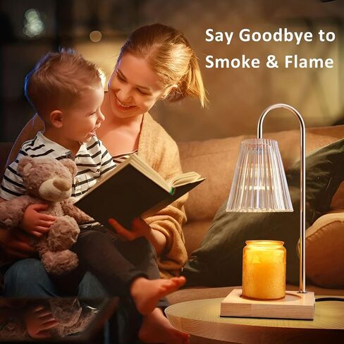 Candle Warmer Lamp, Electric Candle Warmer with Timer & Dimmer, Candle Lamp Warmer Compatible with Small & Large Candle, Candle Melter Top Melting for Scented Wax, Candle Holders for Home Decor in Saudi Arabia
