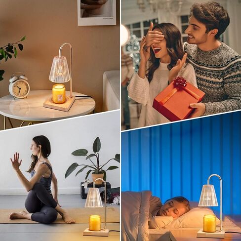 Candle Warmer Lamp, Electric Candle Warmer with Timer & Dimmer, Candle Lamp Warmer Compatible with Small & Large Candle, Candle Melter Top Melting for Scented Wax, Candle Holders for Home Decor in Saudi Arabia