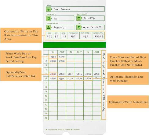 Zzrywuty جميع فترات الدفع، 50 بطاقة زمنية لـ Hn3000، على الوجهين، 3 3/8 بوصة × 7 3/8 بوصة، رمادي in Kuwait