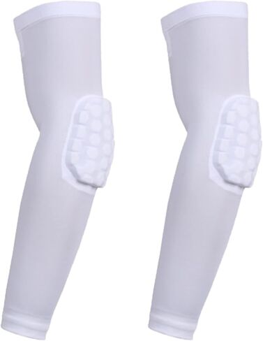 Elbow Pads Collision Avoidance Hex Padded Compression Arm Sleeve for Volleyball Basketball Football Baseball Cycling in Saudi Arabia