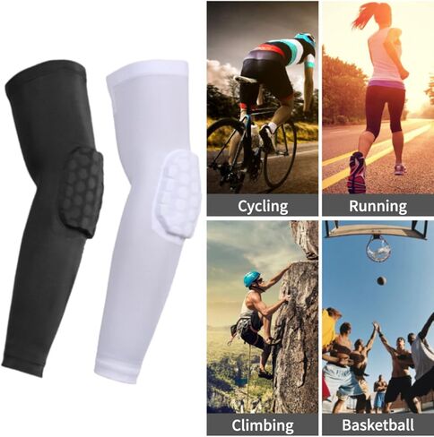 وسادات الكوع لتجنب الاصطدام، أكمام ذراع مضغوطة مبطنة سداسية للكرة الطائرة وكرة السلة وكرة القدم والبيسبول وركوب الدراجات in Kuwait