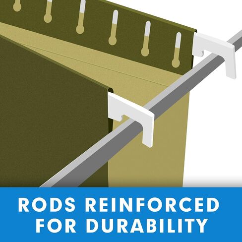 Extra Capacity Hanging File Folders, RAZCC 60 Pack Letter Size Reinforced Hanging Folders with Heavy Duty 1 Inch Expansion for Bulky Files, Filing Cabinet, Adjustable Tabs, Green in Saudi Arabia
