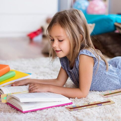 16 قطعة من شرائط دليل القراءة للأطفال الذين يعانون من عسر القراءة، مساطر القراءة للأطفال، أجهزة تتبع القراءة، لوازم الفصول الدراسية لتعليم المعلمين (نمط لطيف) in Saudi Arabia