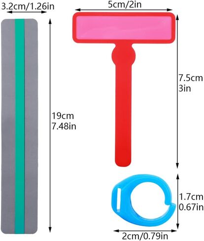 Xiaokeis Finger Focus Highlighter Set, Dyslexia Tools for Kids, T Shape Reading Guide Strips, Vertical Reading Guide Strips, Colored Overlays for Reading, Reading Classroom Supplies in Saudi Arabia