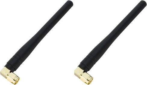 GSM Omni Directional Thumb Antenna with SMA Male L-Type/Straight Connector – CDMA and WCDMA, 2.5 dBi Gain and 850-2100 MHz (L-Type - 2 Pack) in Saudi Arabia