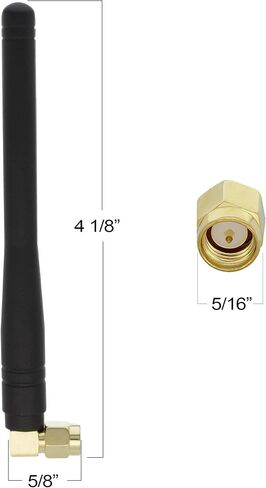 GSM Omni Directional Thumb Antenna with SMA Male L-Type/Straight Connector – CDMA and WCDMA, 2.5 dBi Gain and 850-2100 MHz (L-Type - 2 Pack) in Saudi Arabia
