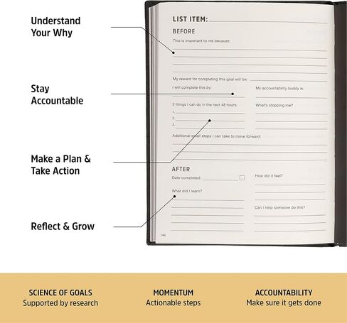 Ben Nemtin The Bucket List Journal | Science-Backed Guided Journal for Goals & Happiness, 1 Pack in Saudi Arabia