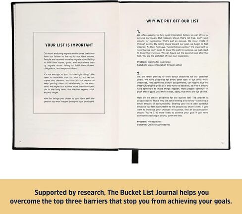 Ben Nemtin The Bucket List Journal | Science-Backed Guided Journal for Goals & Happiness, 1 Pack in Saudi Arabia
