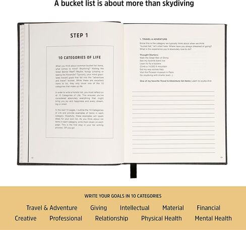 Ben Nemtin The Bucket List Journal | Science-Backed Guided Journal for Goals & Happiness, 1 Pack in Saudi Arabia