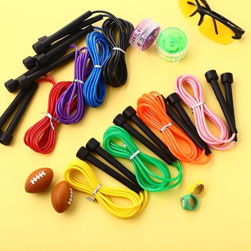 72 Pcs PVC Jump Ropes for Fitness 9.2 ft Adjustable Skipping Rope Versatile Unbreakable Speed Rope with Plastic Handles for Women Men Kids Endurance Training Cardio Exercise Workout in Saudi Arabia