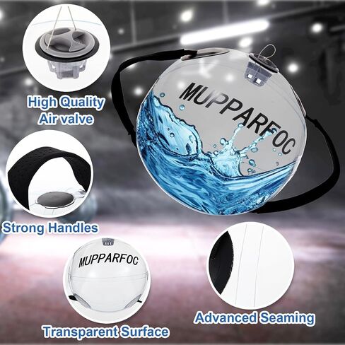 MUPPARFOC Adjustable Aqua Bag Aqua Ball, Workout Sandbag, Training Power Bag with Water Weight for Ultimate Core and Balance Training, Portable Exercise Ball in Saudi Arabia