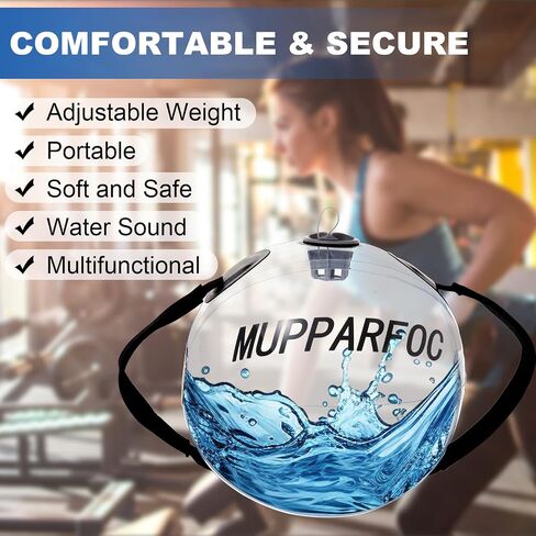 MUPPARFOC Adjustable Aqua Bag Aqua Ball, Workout Sandbag, Training Power Bag with Water Weight for Ultimate Core and Balance Training, Portable Exercise Ball in Saudi Arabia