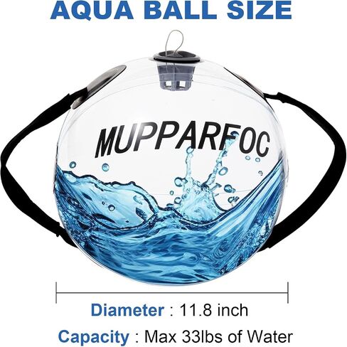 MUPPARFOC Adjustable Aqua Bag Aqua Ball, Workout Sandbag, Training Power Bag with Water Weight for Ultimate Core and Balance Training, Portable Exercise Ball in Saudi Arabia