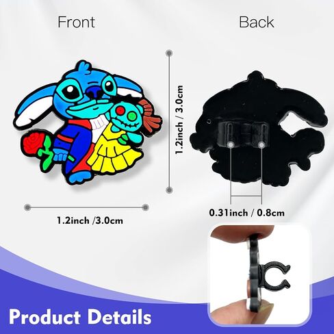Mildsun Anime Pencil Topper Decoations for Kids Student, Cartoon Pencil Topper Clip for Office School Party Favors Gifts (24pcs Blue) in Saudi Arabia