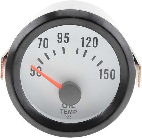 Car 2" 52mm Oil Temp Gauge Meter, 6035BL Blue LED 12V 50-150 Celsius Degree Oil Temperature Meter Gauge with Sensor for Car Boat Truck ATV in Saudi Arabia