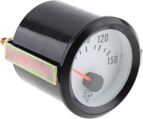 Car 2" 52mm Oil Temp Gauge Meter, 6035BL Blue LED 12V 50-150 Celsius Degree Oil Temperature Meter Gauge with Sensor for Car Boat Truck ATV in Saudi Arabia