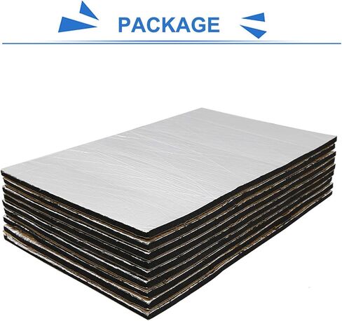 uxcell 9 Pcs Car Sound Insulation Mat 10mm Door Hood Engine Heat Insulation W/ Installer Tool 50x30cm 20"x12" in Saudi Arabia